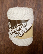 Lily Sugar'n Cream Yarn 4-Ply Worsted Cotton Color 00001 White