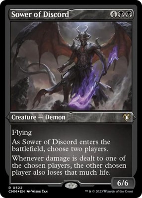 Sower of Discord (Foil Etched) [Commander Masters] Lightly Played Foil
