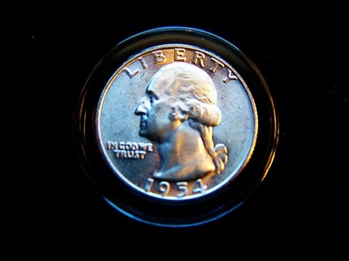 SILVER BU QUARTERS LOT OF (5) 54P, 57P, 63D, 64P, 64D