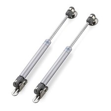 Silver 10" Gas Struts for Cabinet Lift - 2 Pack - 120N/26LB