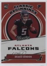 2022 Panini Classics Classic Beginnings Red 26/50 Drake London #CB-9 rf2