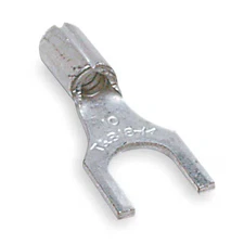 Sta-Kon C10-14F Fork Terminal, 1/4 In Stud Size, 10 Awg, 600 V, Bare Insulated,