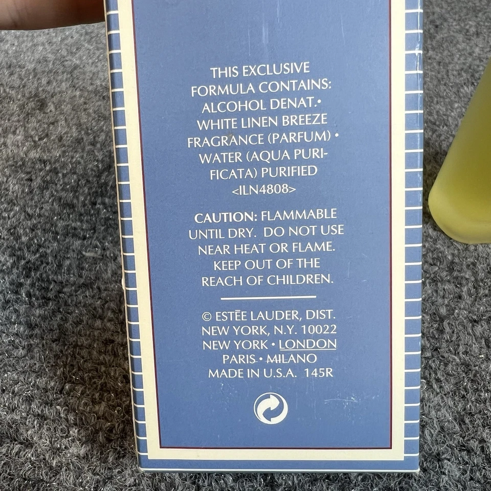 Vintage 2006 Estee Lauder Brisa de Linho Branco Eau de Parfum 60ml Com Caixa Rara - Imagem 3 de 4