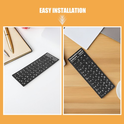 20 Sheets Russian Keyboard Stickers Letters Replacement Decals for Computer - 第 7/12 張圖片