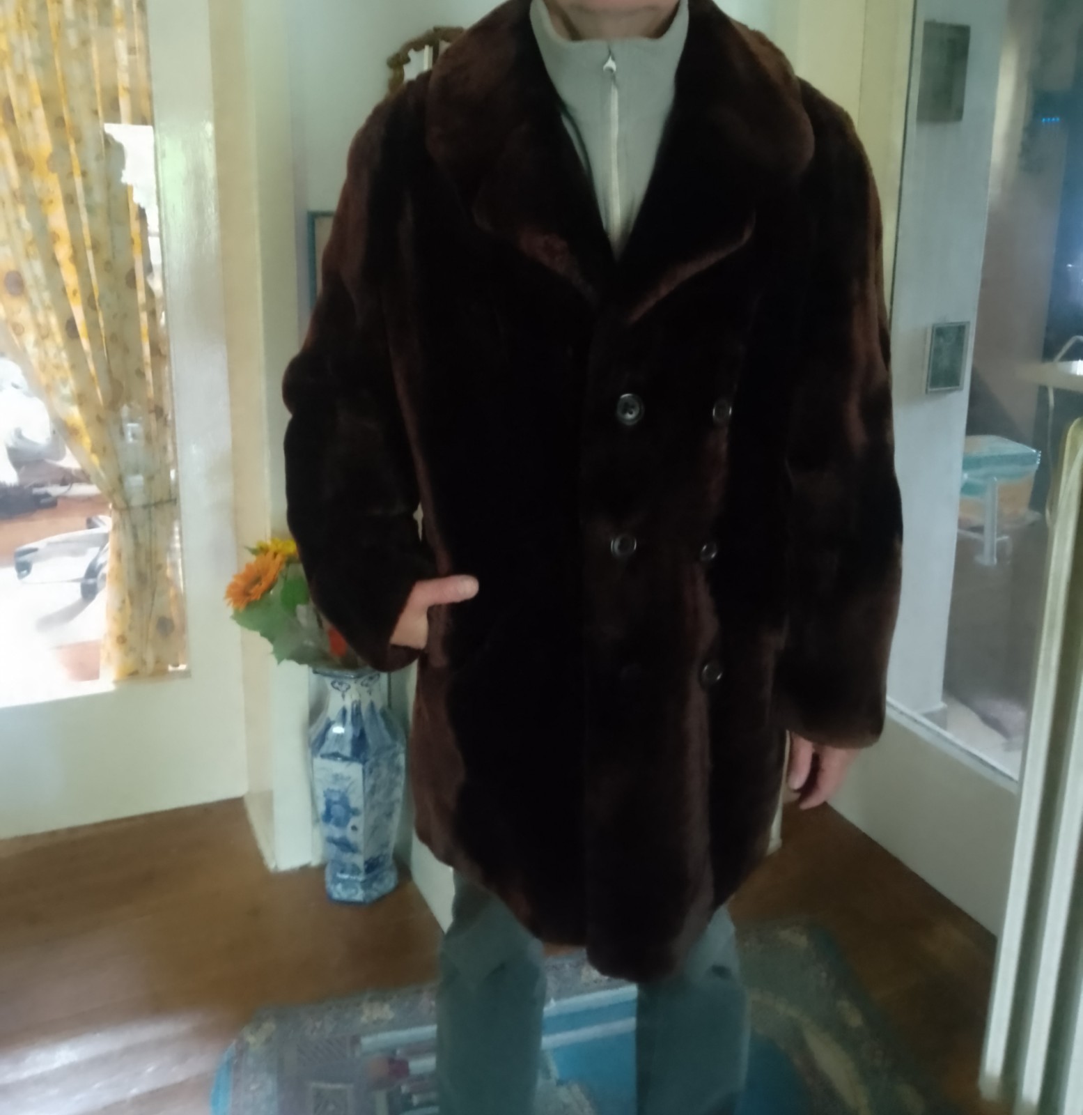 Real Beaver Fur Coat Unisex image 8