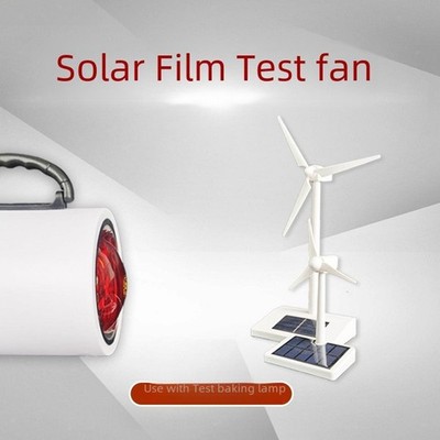 Solar Powered Windmill Crafts Education Toy Ornament Experiment Model White