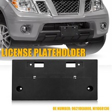 Front License Plate Frame Tag Holder Mount Bracket For 2005-19 Nissan Frontier C