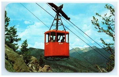 Estes Park Skyway Cable Car Mummy Range Colorado Mountains Postcard