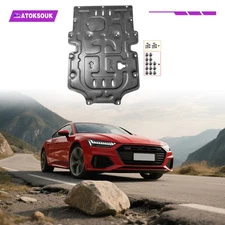 Engine Splash Shield For Audi A7 2019-2024 Heavy Skid Plate W/Service Hole