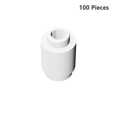 3062 Round Brick 1X1 White Bricks 100 PCS Bricks, Pieces & Parts 100% Compatible