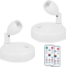 Cordless Spotlight Battery Operated, RGB Indoor Plant Light, Dimmable Accent Upl