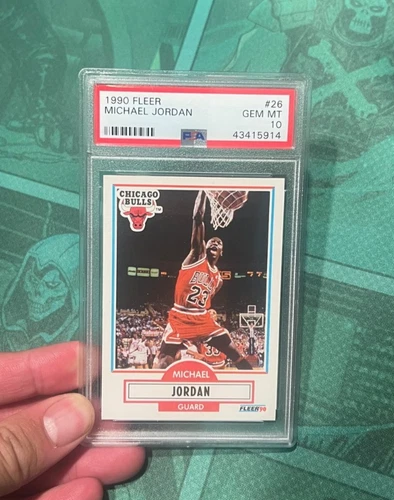 PSA 10 MichaeI Jordan 1990 Fleer #26 Chicago Bulls - Beautiful GEM MINT card