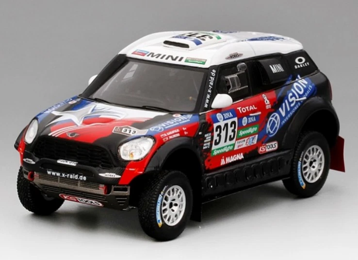 TSM MODEL - MINI All4 Racing #313 X-raid Team Garafulic-Palmeiro Rally Dakar ... - Immagine 3 di 4