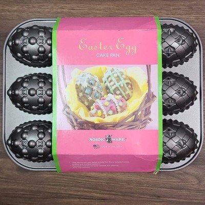 New Nordic Ware Easter Egg Baking Mold Muffin Mini Cake Cast Aluminum Pan USA