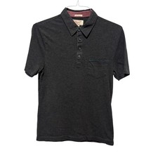 Original Penguin Mens Heritage Slim Fit Polo Shirt Charcoal Gray Medium Pocket