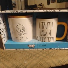 Lot Of 2 Rae Dunn Looney Tunes TWEETY BIRD Set Cellar Canister