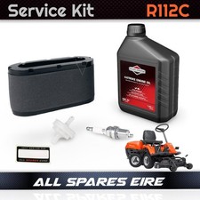 Husqvarna R112C Rider Service Kit inc Air, Fuel Filters, Plug & Engine Oil