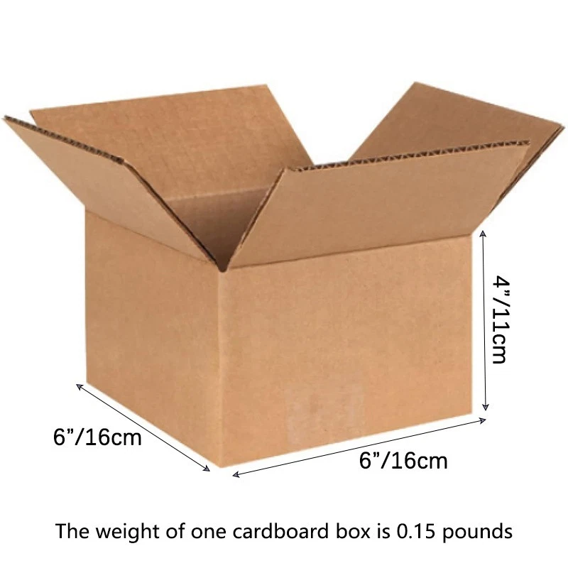 Secure Seal 6x6x4 Corrugated Boxes - Pack of 10/30/50 | Shipping Mailing Moving - Image 2 of 4