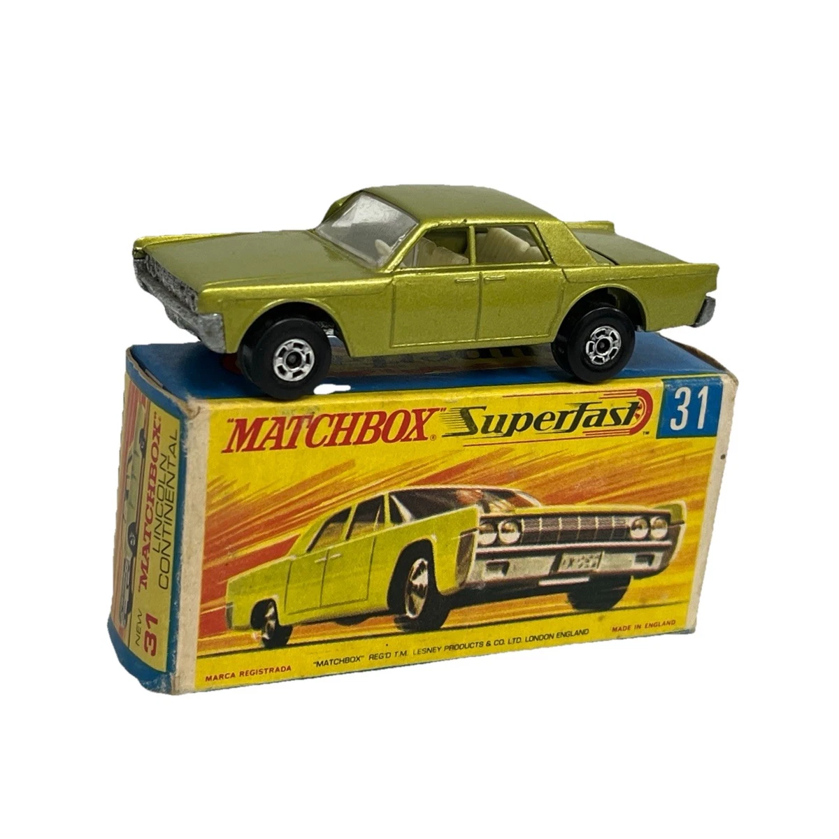 Matchbox Superfast Lincoln Vintage Manufacture Diecast Cars
