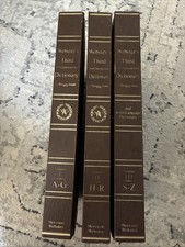 Webster's Third New International Dictionary Seven Language 1986 3 Vol Set HC