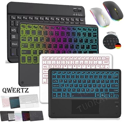 Für Xiaomi Mi Pad 5 6 Pro 7 Pro Redmi Pad SE 11'' QWERTZ Bluetooth Tastatur Maus