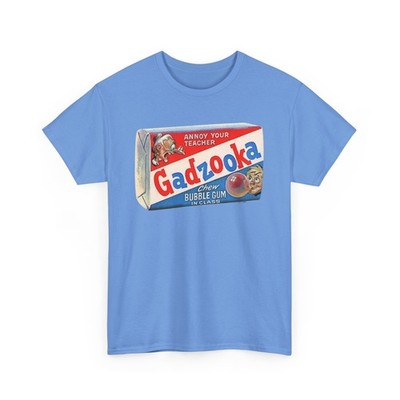 Wacky Packages Gadzooka Bubble Gum Printed T-Shirt Funny Bazooka Parody