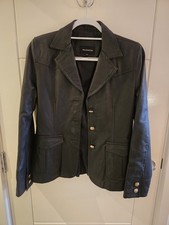 Vintage Leather Suit Jacket Size 34