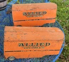 Vintage 2 Tonka Allied Van Lines Trailer Pressed Steel Restoration Or Parts.