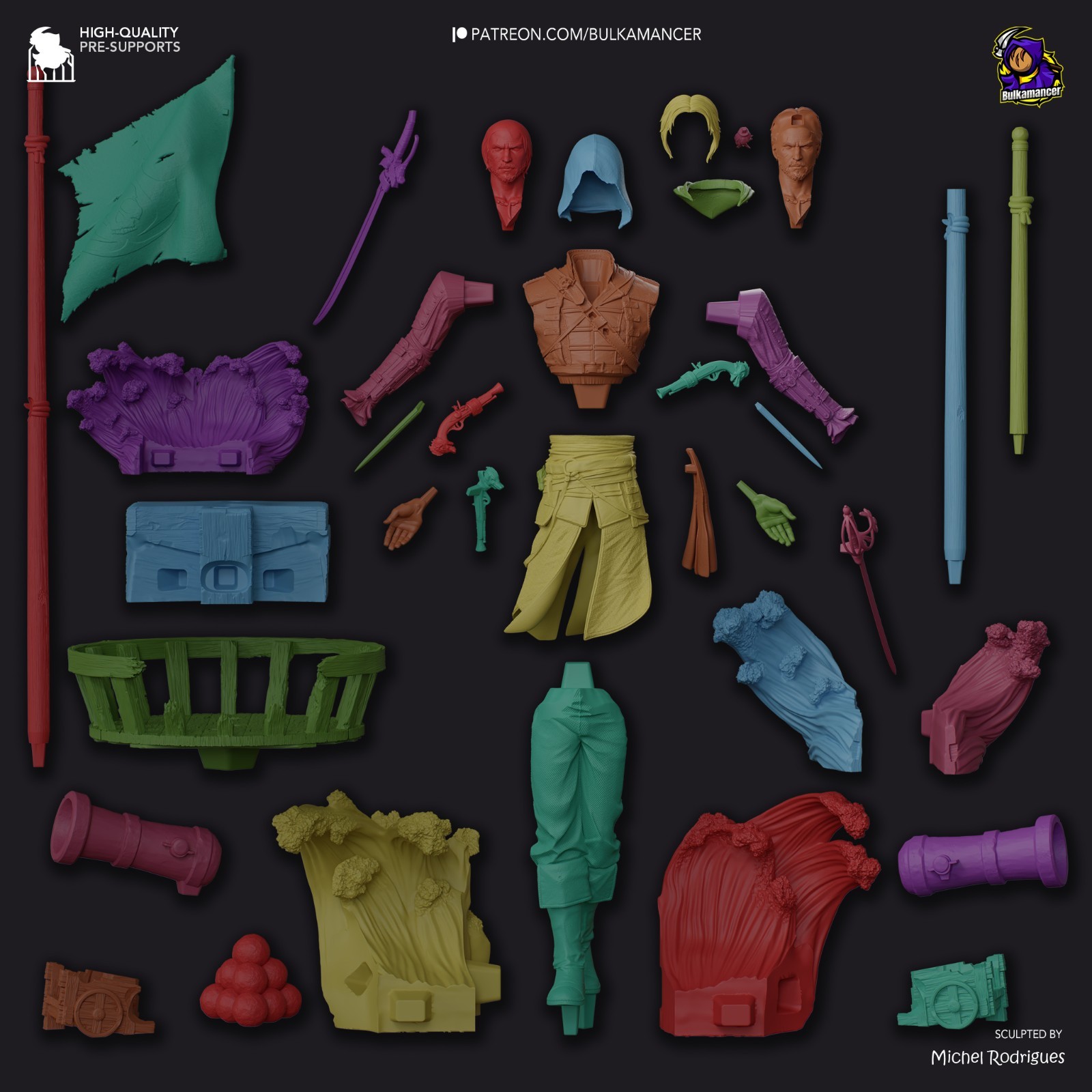 Edward Kenway Assassin's Creed 1:8 Scale Resin Kit | Unpainted Garage Kit