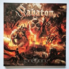 SABATON Legends LP vinyl FULLY SIGNED original AUTOGRAPHS RACC COA