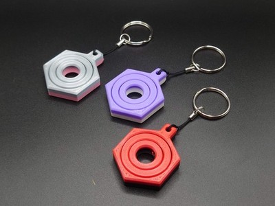 Sechseck Spinner Schlüsselanhänger - Spaß Fidget Spielzeug für unterwegs