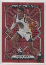 2020-21 Panini Obsidian Electric Etch Red Flood Jordan Poole #36 3wu