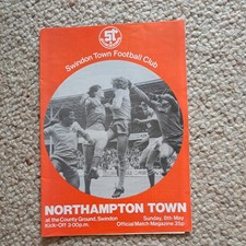 Sun 8th May, 1983, Div 4, Swindon v North ampton, Original Programme. 