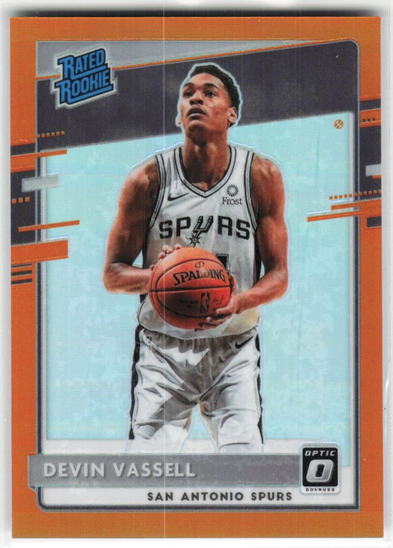 2020-21 Panini Donruss Optic Orange Devin Vassell RC #161 164/199 San Antonio