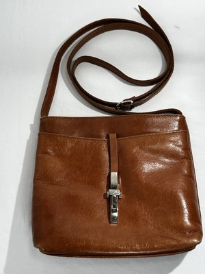 Moretti Leather Crossbody Bag Made In Italy