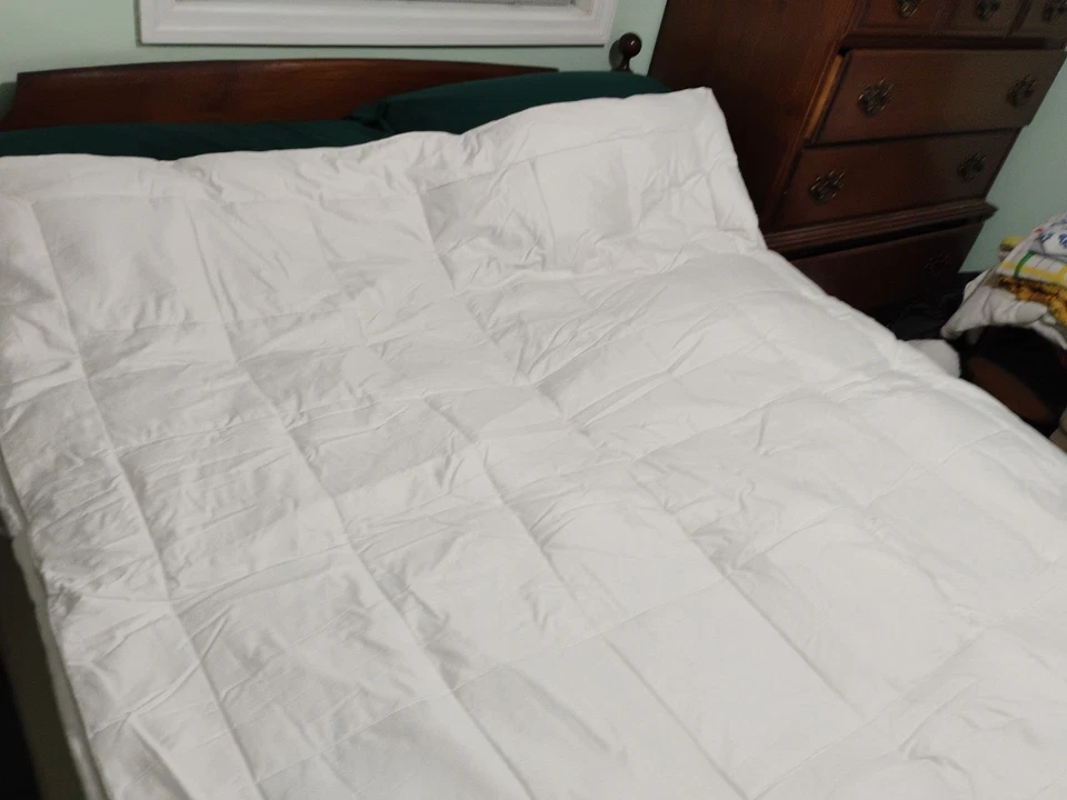 Charter Club Feather Bed Sateen Cotton Vintage Full Sz Double 3" Goose Down - Image 2 of 4