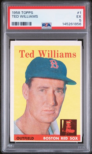 1958 TOPPS #1 TED WILLIAMS PSA 5