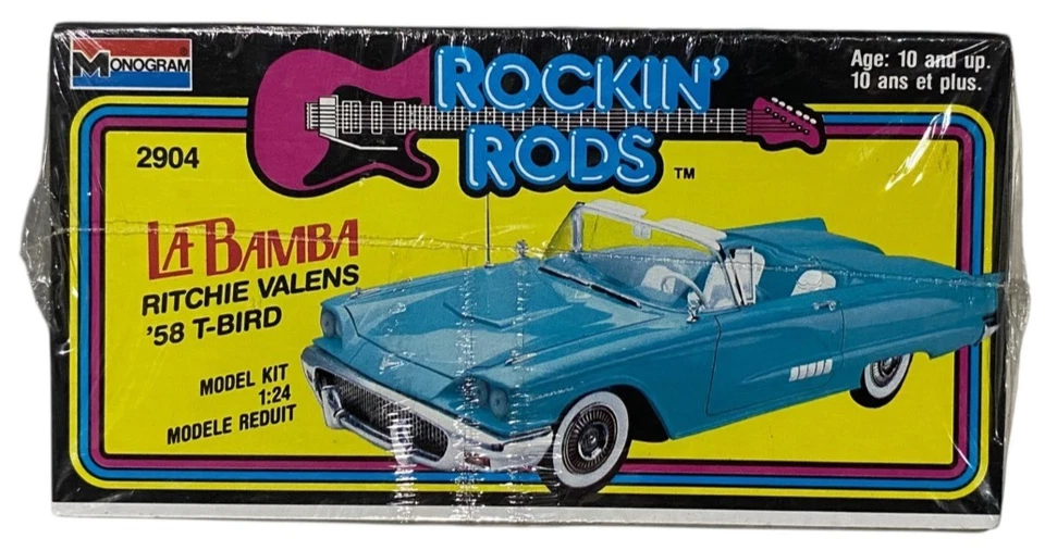 Monogram Rockin' Rods La Bamba Ritchie Valens '58 T-Bird Vtg 1989 Model Kit NEW - Image 4 of 4