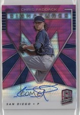 2020 Chronicles Spectra Signatures Neon Pink Prizm /35 Chris Paddack Auto 13i3