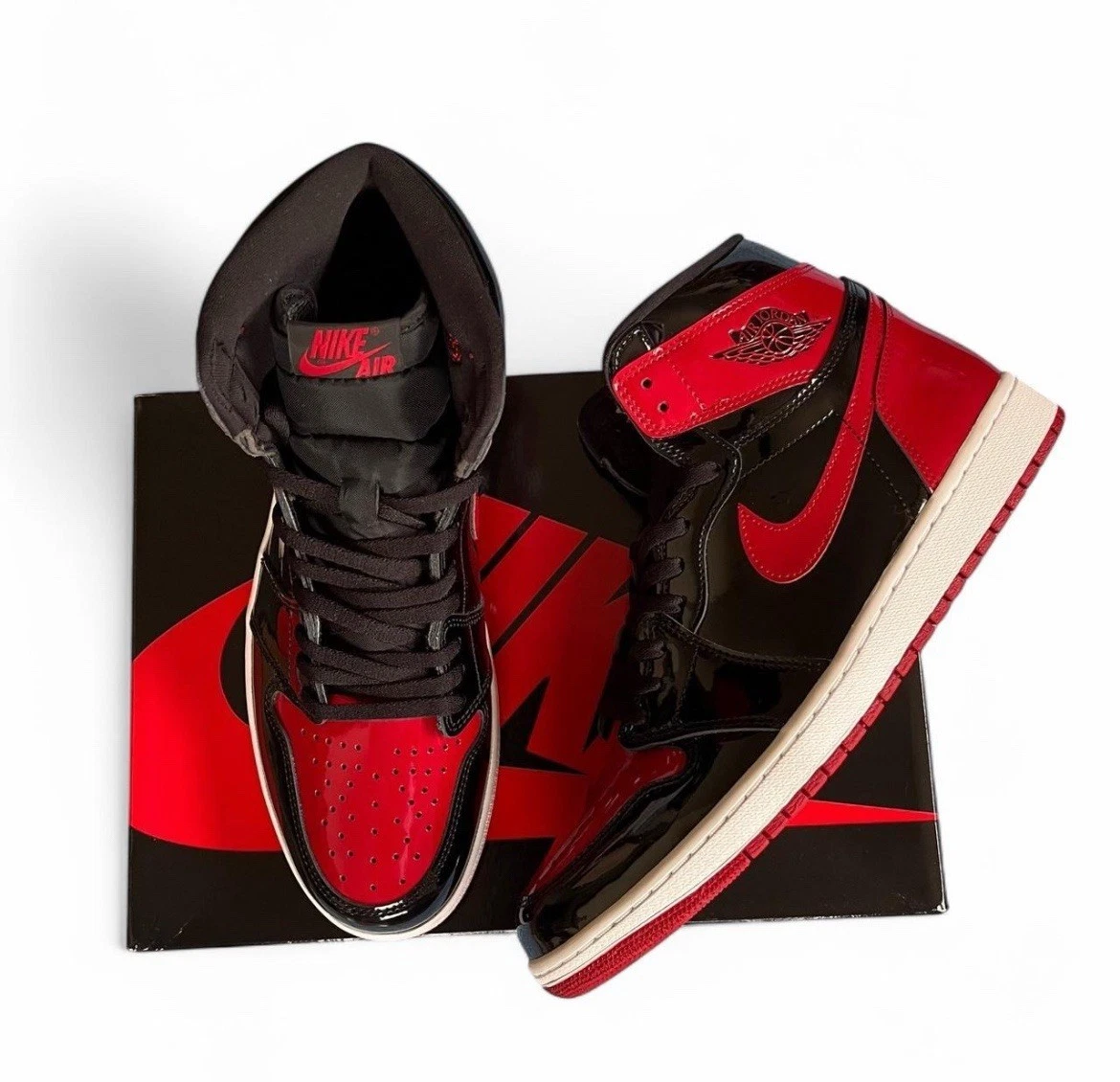 Jordan 1 Retro OG High Patent Bred - огромный выбор по лучшим