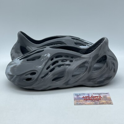 Size 11 Yeezy Foam Runner MX Granite Grey White Leather (IE4931)