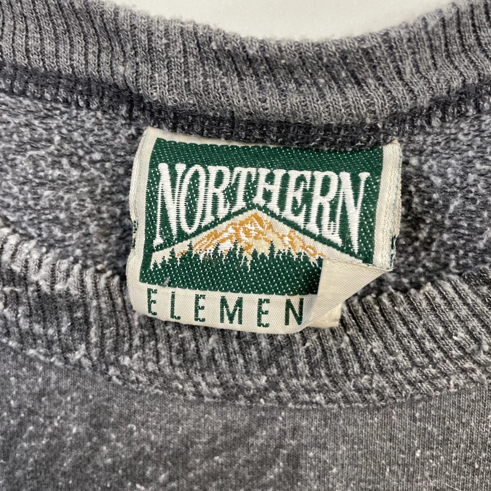 Sudadera Vintage Northern Elements Wolf Pack Mediana Estampado Natural Foto 3 de 4