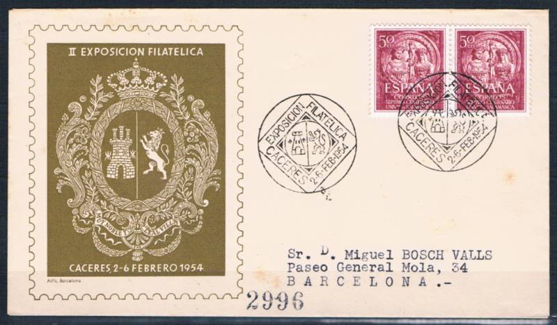 1954.- CÁCERES A BARCELONA