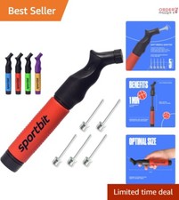 Push Pull Air Pump for Sports Balls - Compact, Lightweight Ergonomic