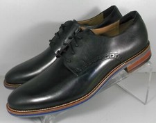 203441A SP50 CONARD PLAIN TOE MEN'S SHOES SIZE 9 M BLACK LEATHER JOHNSTON MURPHY