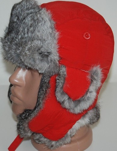 CROWN CAP WINNIPEG CANADA RABBIT FUR 
