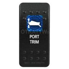 OTRATTW Carling Technologies Contura II Rocker only, PORT TRIM, BLUE LENS