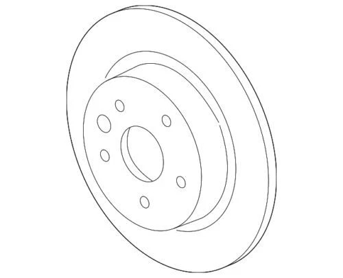 Rotor de freio genuíno GM 2016-2023 Chevrolet GMC Equinox Malibu Terrain 13544245 - Imagem 3 de 4