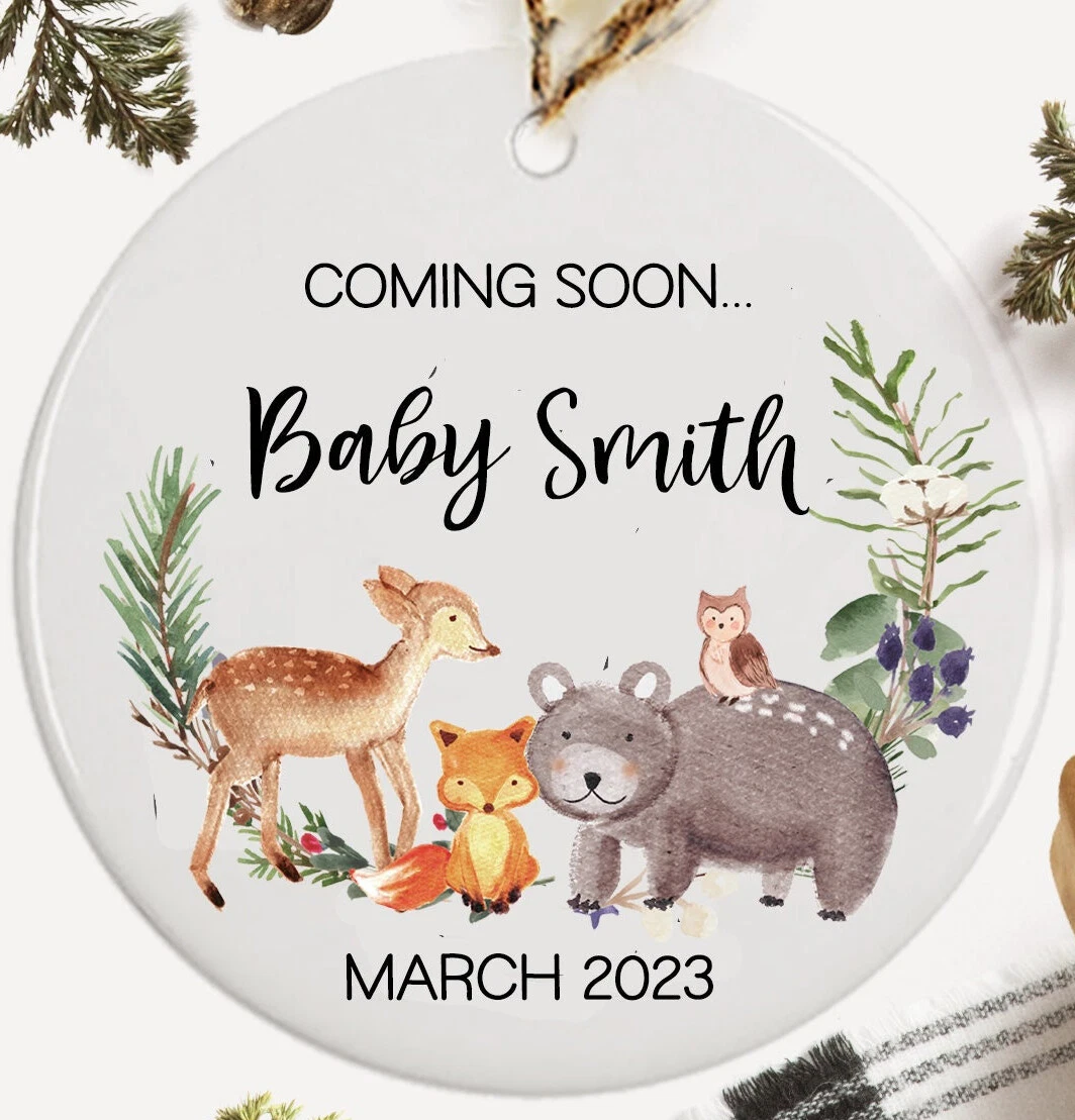 Baby coming ornament 2025
