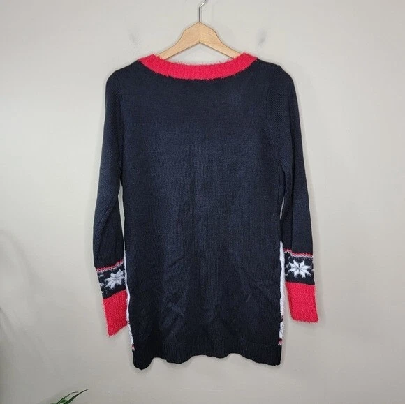 No Boundaries | Reindeer Ugly Christmas Sweater, size juniors large